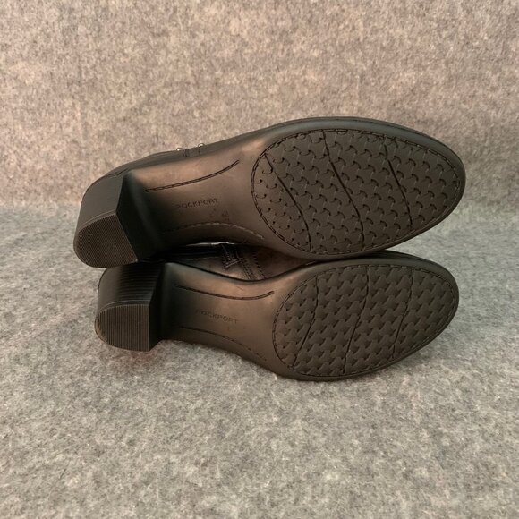 Rockport Cobb Hill Women’s Black Leather Strap Side Zip Ankle Boots - Picture 10 of 10